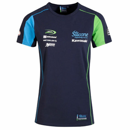 Official Silicone Racing Kawasaki Team Ladies T Shirt - 19Sk-Lt