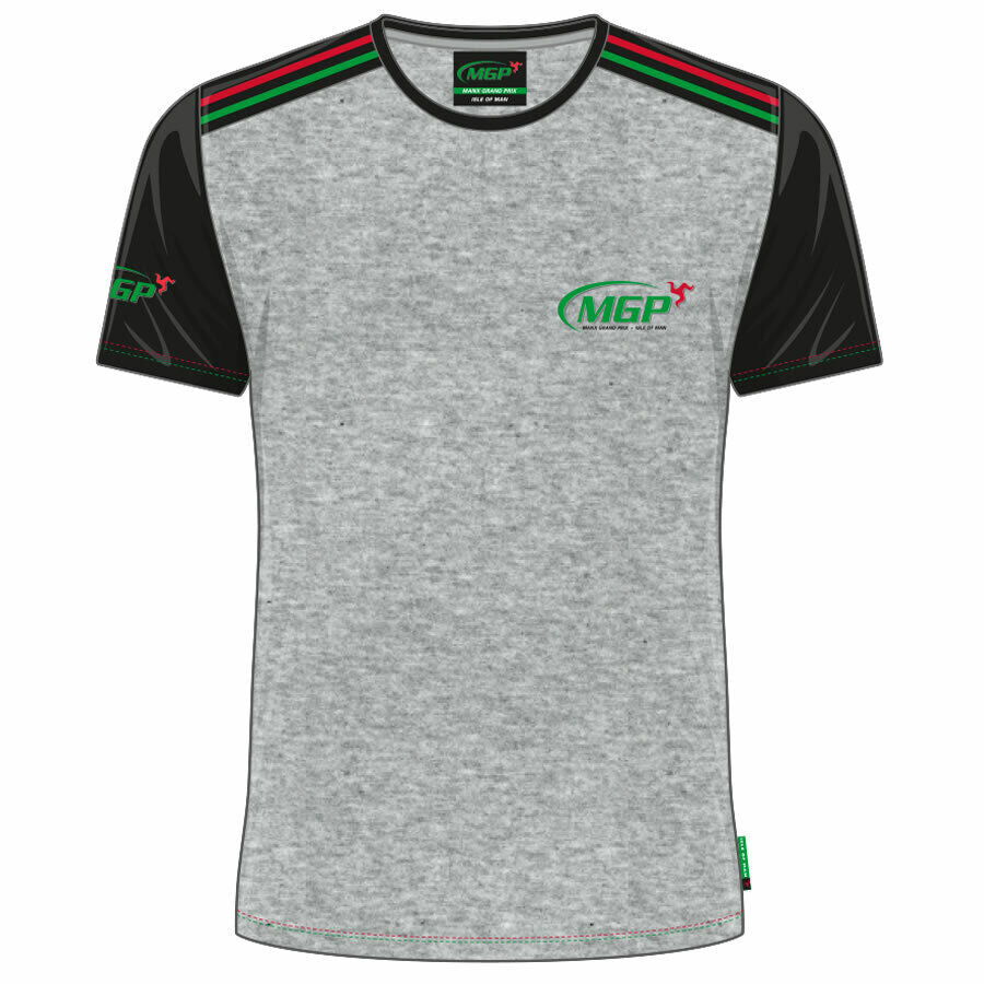 Official Manx Grand Prix Custom Grey T Shirt -