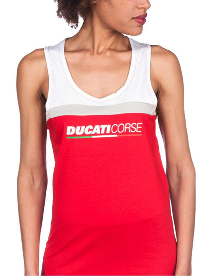 Official Ducati Corse Womans Yoke Tank Top - 17 36010
