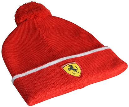 Sf Ferrari Kid's Red Booble Beanie - 130171004 600