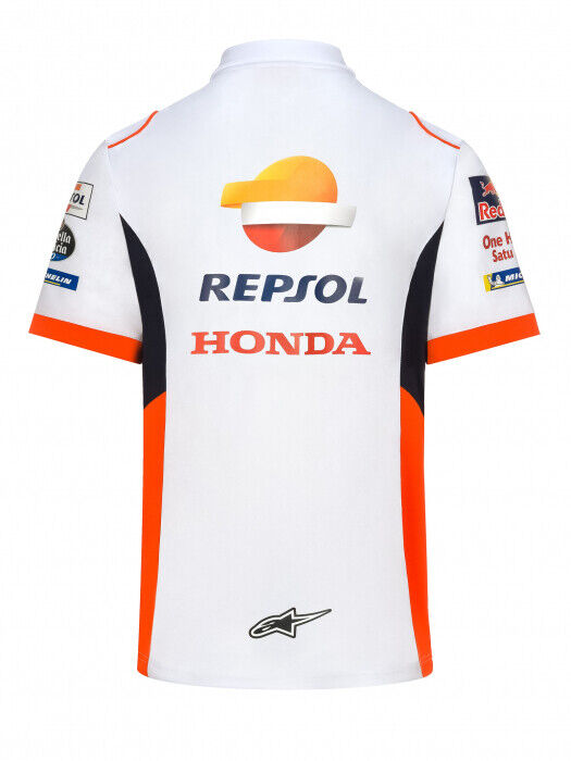 Official Repsol Honda Team White Polo Shirt - 19 18505