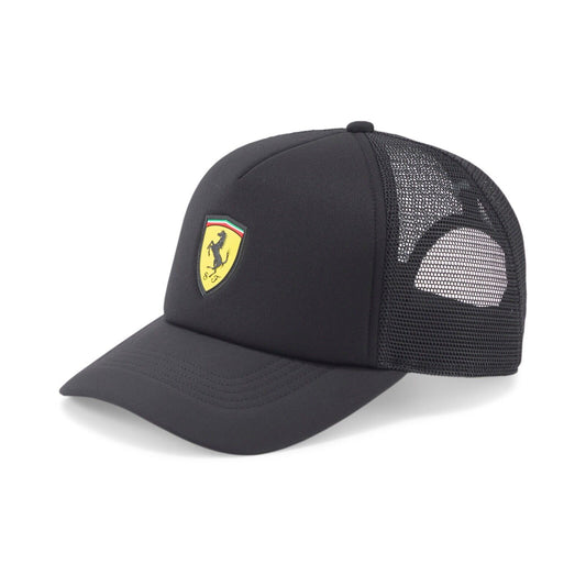 F1 Scuderia Ferrari Fanwear Black Truckers Baseball Cap - 024004 02