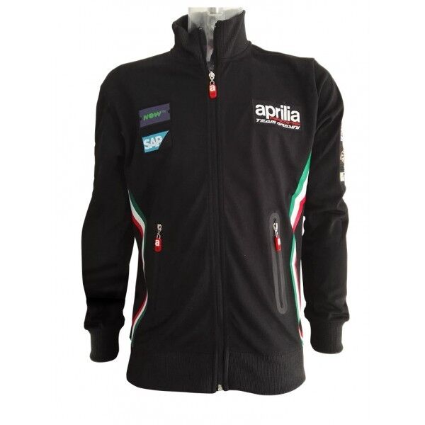 Official Gresini Aprilia Team Black Zip Up Sweatshirt - 17Do.