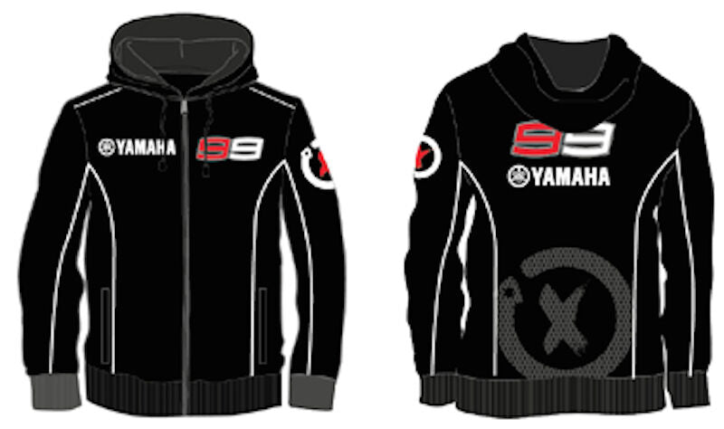 New Official Jorge Lorenzo No.99 Yamaha Black Hoodie - 14 21206