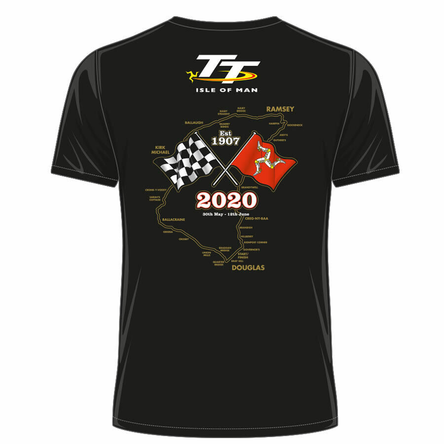 2020 Official Isle Of Man TT Races Gold Bikes T'shirt - 20Ats1