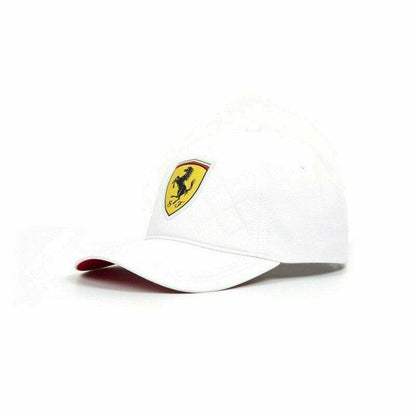 Scuderia Ferrari Fan's Quilted White Baseball Cap - 130181044 200