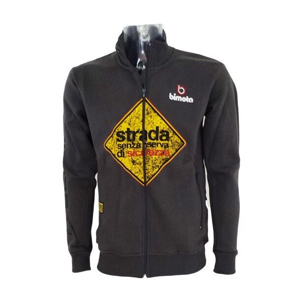 New Official Bimota Mans Grey Full Zip Fleece