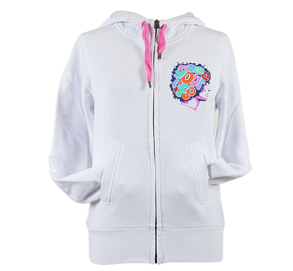 Official Supersic 58 Womans White Hoodie Fleece - 13 25006 06