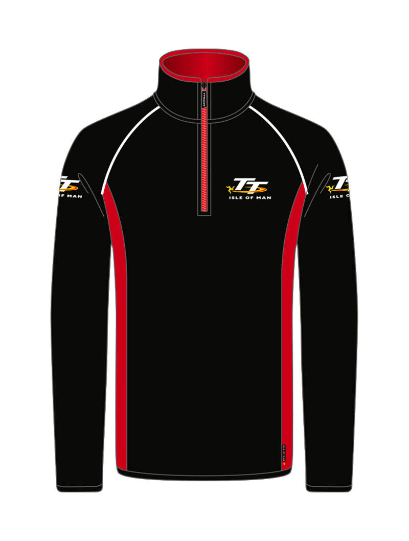 Official Isle Of Man TT Races 1/4 Zip Fleece - 18Aqzf