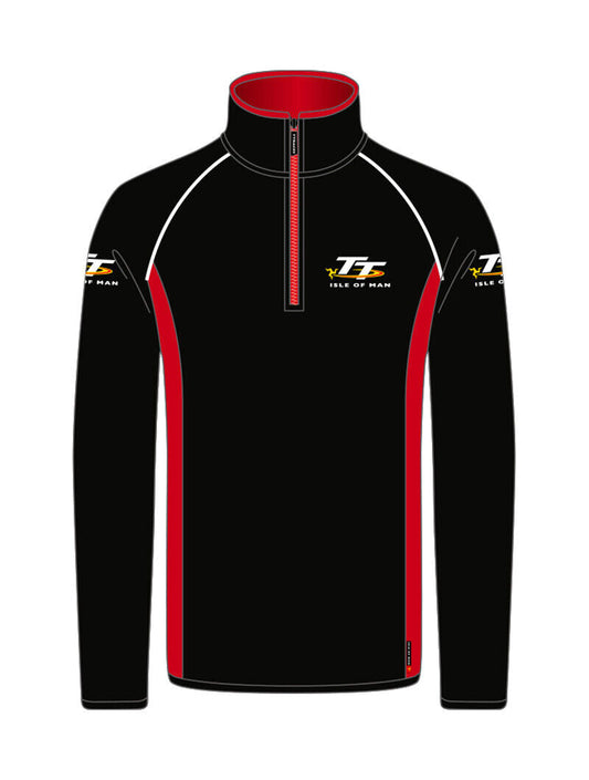 Official Isle Of Man TT Races 1/4 Zip Fleece - 18Aqzf