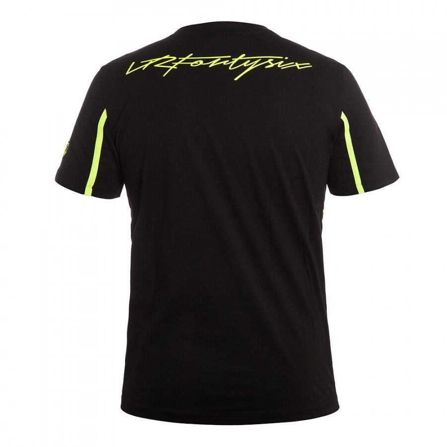 New Official Valentino Rossi 46 Black T'Shirt - Vrmts 204604