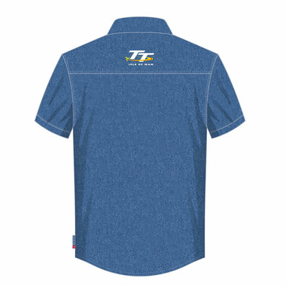 Official Isle Of Man TT Races Denim Shirt - 20Ads2