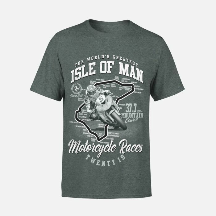 Isle Of Man Road Races 2019 Printed T Shirt - 19Iom-642At