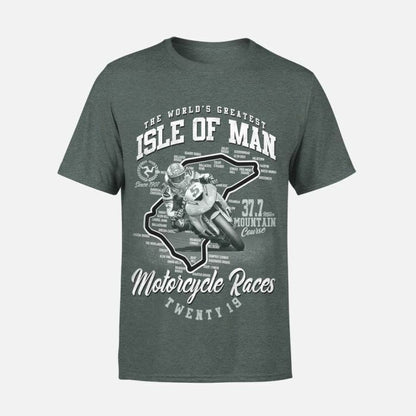 Isle Of Man Road Races 2019 Printed T Shirt - 19Iom-642At