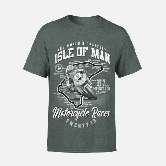 Isle Of Man Road Races 2019 Printed T Shirt - 19Iom-642At