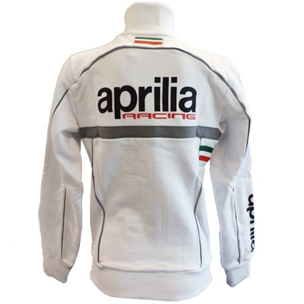 New Official Aprilia Team White Kids Zip Up Fleece.