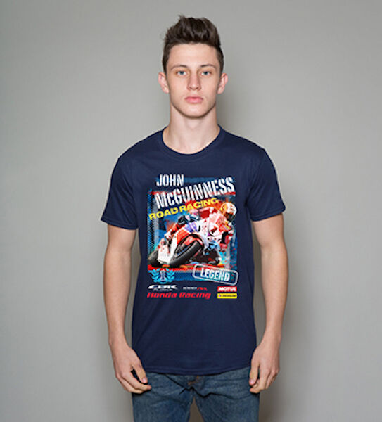 New Official Honda John Mcguinness Legend T'Shirt