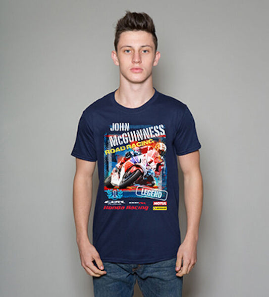 New Official Honda John Mcguinness Legend T'Shirt