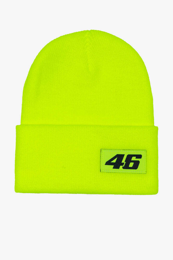Official Valentino Rossi VR46 Flo Yellow Core Beanie - Combe 325328