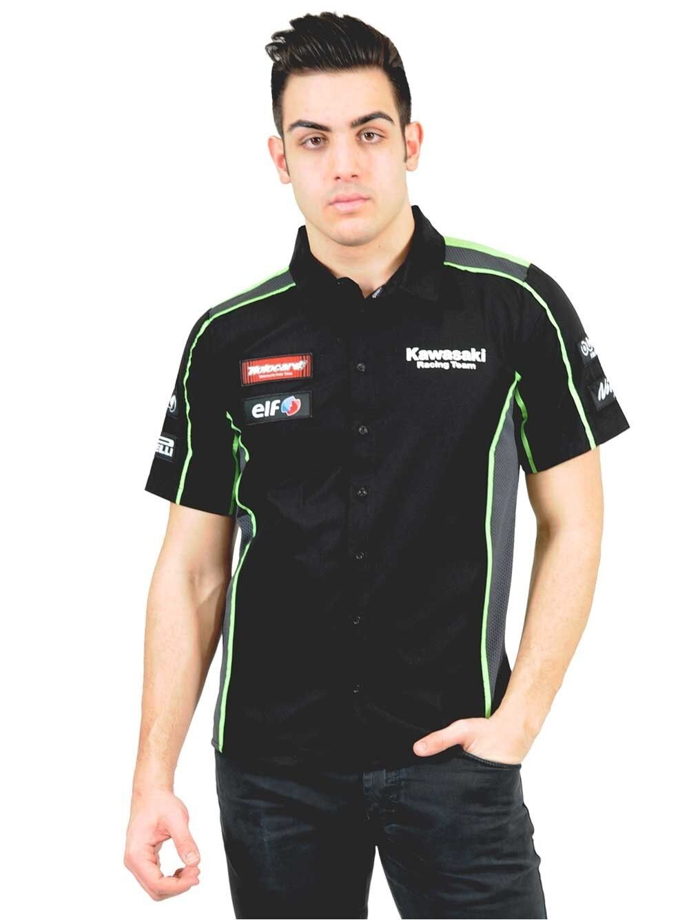 Official Kawasaki Motocard Team Race Shirt - 16 91501