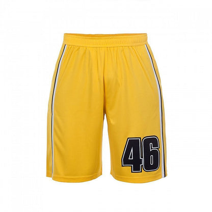 VR46 Official Valentino Rossi Yellow Bermuda Shorts - Vrmsp 262101