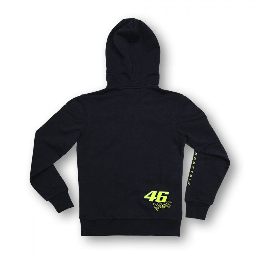 New Official VR46 Womans Navy Hoodie - Vrwfl 153802