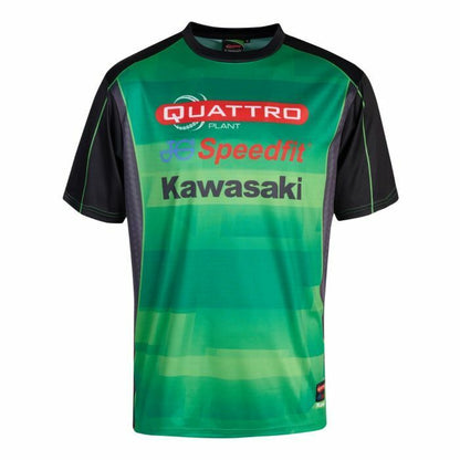 Official Quattro Plant Kawasaki Team All Over Print T Shirt - 19Qk-Aopt2