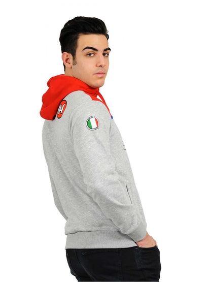 New Official Andrea Dovizioso Grey Fleece Hoodie - 16 22201
