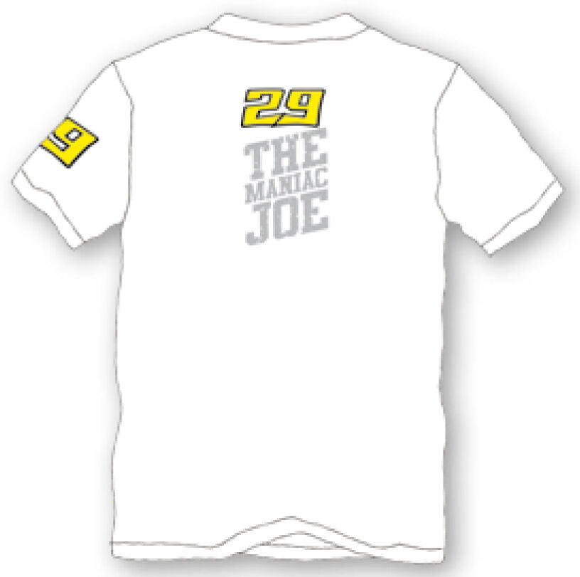 Official Andrea Ianonne 29 White Maniac Joe T'shirt