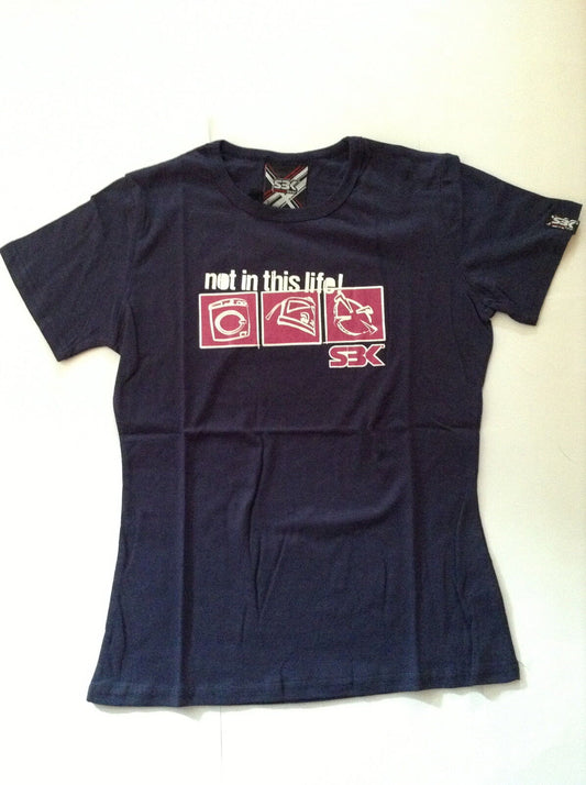 New Official Sbk Womans Navy T'Shirt