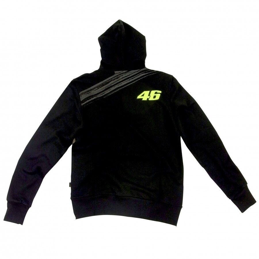 Official Valentino Rossi VR46 Monster Hoodie Fleece Black - Momfl 25004